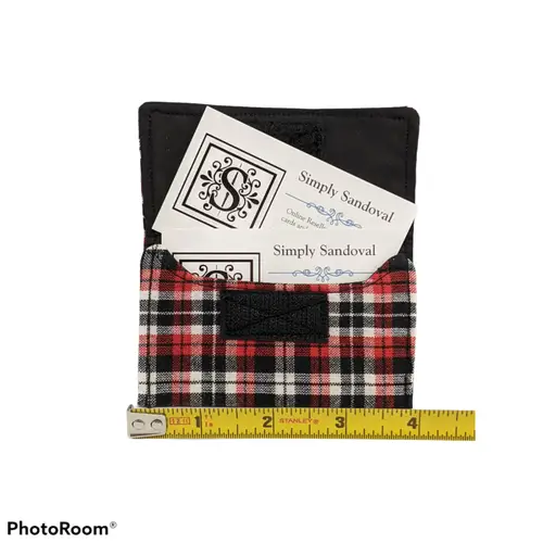 Red & Black Plaid Re-useable *gift card holder * business card holder * ID:33265 - General Merchandise