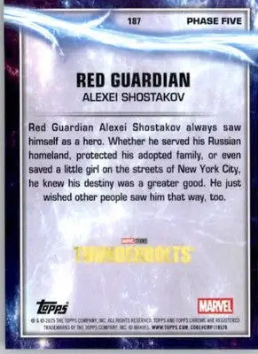 Red Guardian - 2025 Topps Chrome Marvel Studios - #187 - Non_sport - Non-Sports Card Single