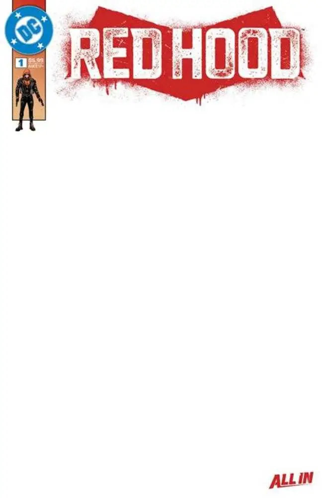 Red Hood #1 Cover G Blank Card Stock Variant (Mature) - Comic Book