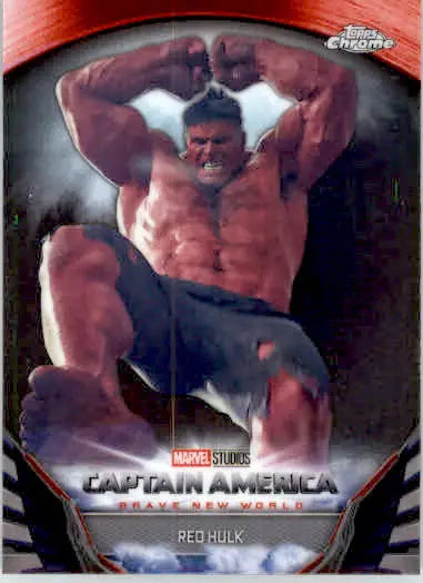 Red Hulk - 2025 Topps Chrome Marvel - #BNW-6 - Captain America: Brave New World - Marvel Card Single