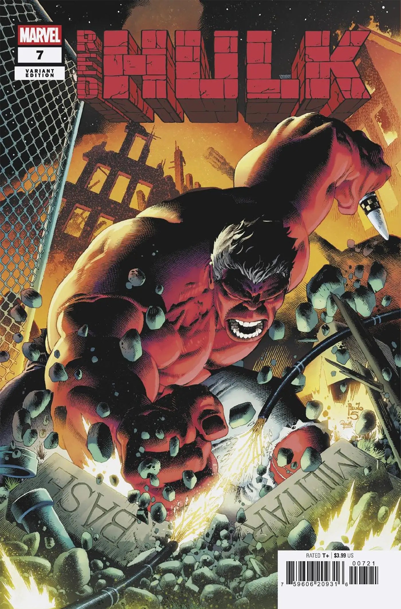 Red Hulk #7 Paulo Siqueira Variant [Doom] - Comic Book