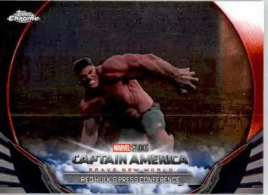 Red Hulk’s Press Conference 2025 Topps Chrome Marvel #BNW-22 Brave New World - Marvel Card Single