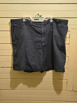 Red Kap Work Shorts Mens 50 Navy 65% Polyester 35% Cotton Utility Straight Fit