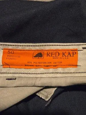 Red Kap Work Shorts Mens 50 Navy 65% Polyester 35% Cotton Utility Straight Fit