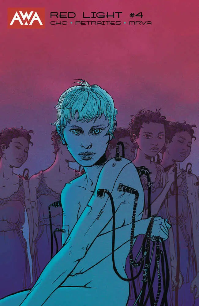 Comic book cover art for Red Light #4 featuring Paul Pope and Bruno Seelig variant