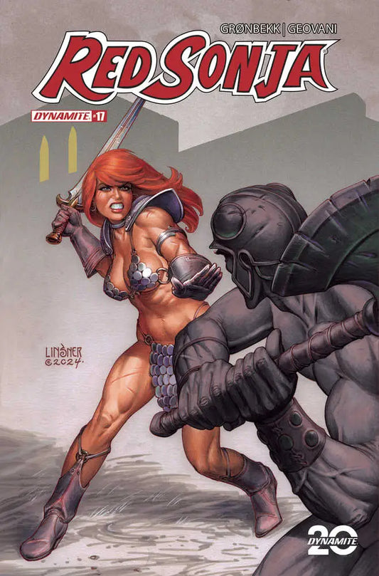 Red Sonja comic book Cover C Linsner from Red Sonja 2023 #17 displayed image