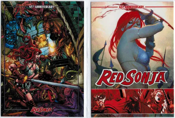 Red Sonja 45th Anniversary 2 Card Promo Set - Entertainment Card Single
