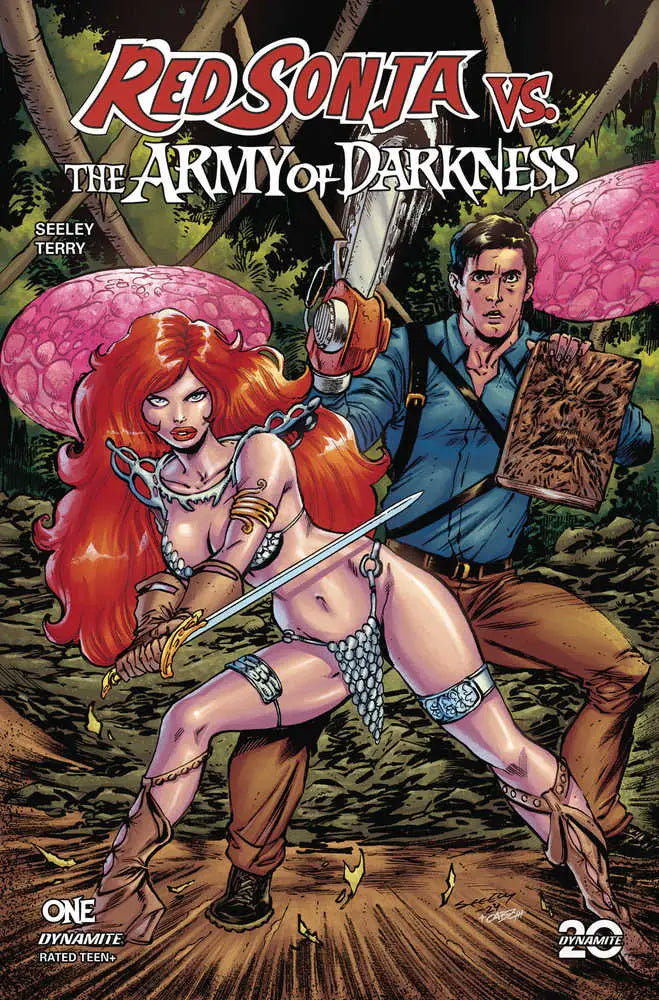 Comic book cover of Red Sonja vs Aod #1 Cover B Seeley from the Hyborian Age