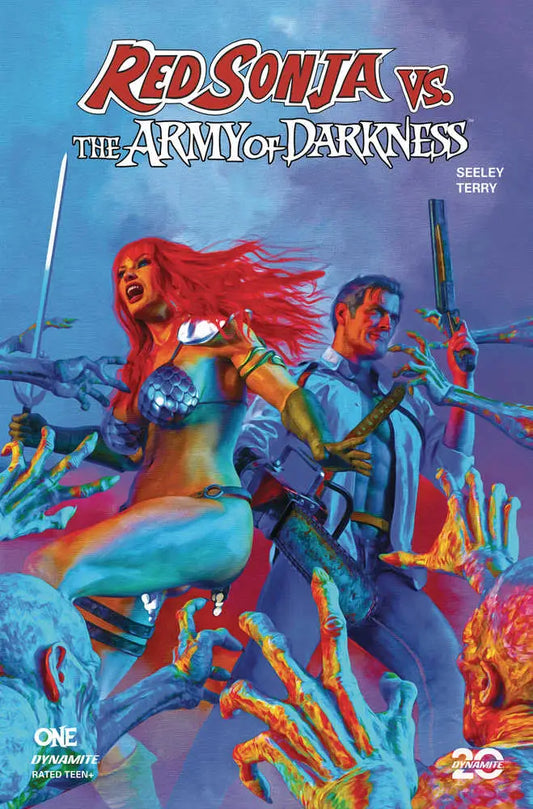 Comic book cover of Red Sonja vs Aod Hyborian Age Cover C Spears