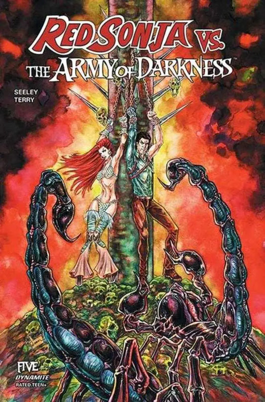 Red Sonja vs Army Of Darkness #5 Cover D Nikkol Jelenic Variant - Comic Book