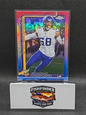 RED WHITE BLUE Topps Chrome 2025 Jonathan Greenard #197 Minnesota Vikings NFL - Football Card Single