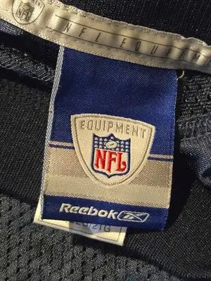 Reebok NFL Jersey Mens 2XL Seattle Seahawks Navy Mesh V Neck Players - Apparel