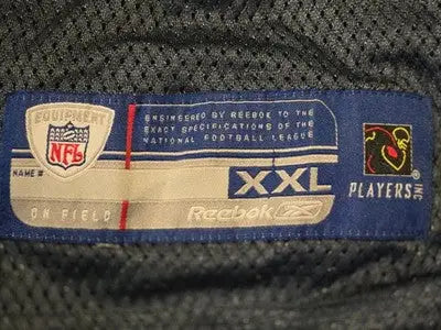 Reebok NFL Jersey Mens 2XL Seattle Seahawks Navy Mesh V Neck Players - Apparel