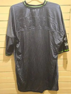Reebok NFL Jersey Mens 2XL Seattle Seahawks Navy Mesh V Neck Players - Apparel