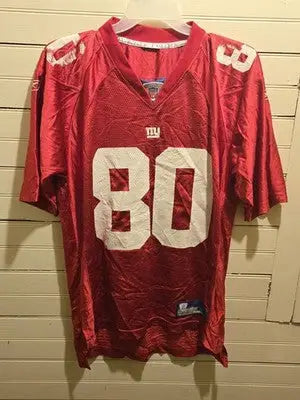 Reebok NFL Jersey Mens M Shockey 80 Red Mesh On Field Equipment Players Used - Apparel