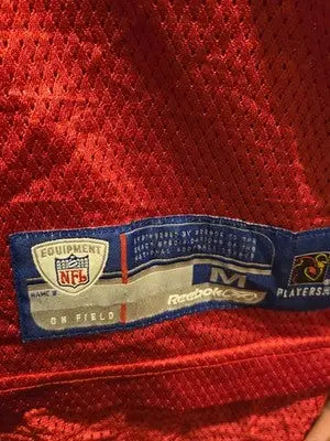 Reebok NFL Jersey Mens M Shockey 80 Red Mesh On Field Equipment Players Used - Apparel
