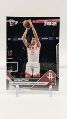 Reed Sheppard 31 Points Comeback 2025-26 NBA Topps NOW Card #65 - IN HAND - Basketball Card Single