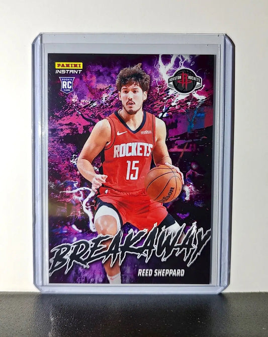 Reed Sheppard Rookie 2024-25 Panini NBA #3 Breakaway Card Rockets 1/1355 - Basketball Card Single