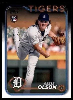 Reese Olson Rookie 2024 Topps #308 Detroit Tigers - Baseball Card Single