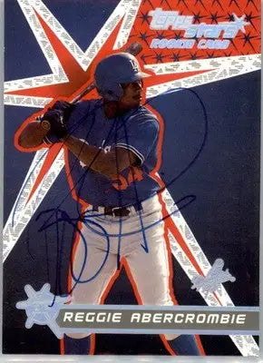 Reggie Abercrombie - 2001 Topps Stars - #193 - RC,AUTO Baseball - Baseball Card Single