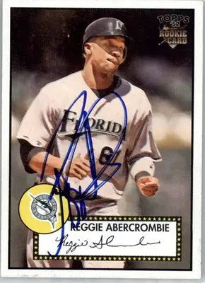 Reggie Abercrombie - 2006 Topps ’52 Rookies - #130 - AUTO Baseball - Baseball Card Single