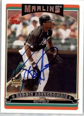 Reggie Abercrombie - 2006 Topps - #634 - AUTO Baseball - Baseball Card Single