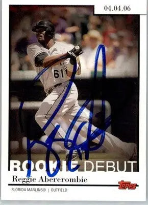 Reggie Abercrombie - 2006 Topps Updates - #RD-14 - Rookie Debut AUTO Baseball - Baseball Card Single