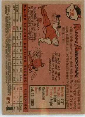 Reggie Abercrombie - 2007 Topps Heritage - #398 - AUTO Baseball - Baseball Card Single