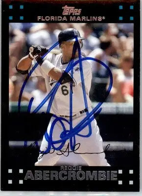 Reggie Abercrombie - 2007 Topps Updates & Highlights - #UH110 - AUTO Baseball - Baseball Card Single