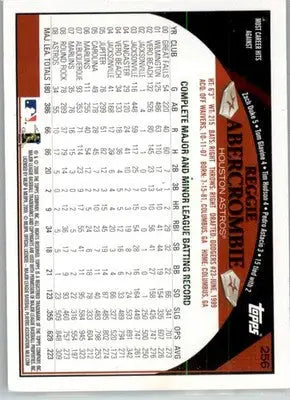 Reggie Abercrombie - 2009 Topps - #256 - AUTO Baseball - Baseball Card Single