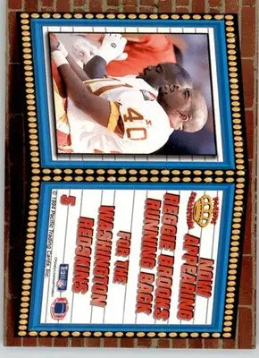 Reggie Brooks - 1994 Pacific - #5 - Marquee Prisms Football - Football Card Single