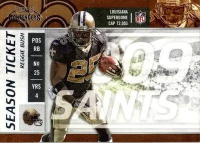 Reggie Bush - 2009 Playoff Contenders - #63 - Football - Football Card Single
