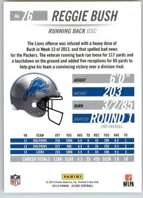 Reggie Bush - 2014 Score - #76 - Football - Football Card Single