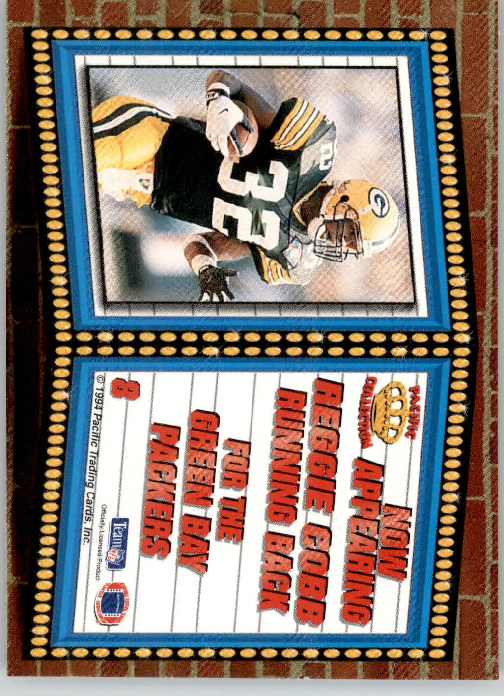 Reggie Cobb - 1994 Pacific - #8 - Marquee Prisms Football - Football Card Single