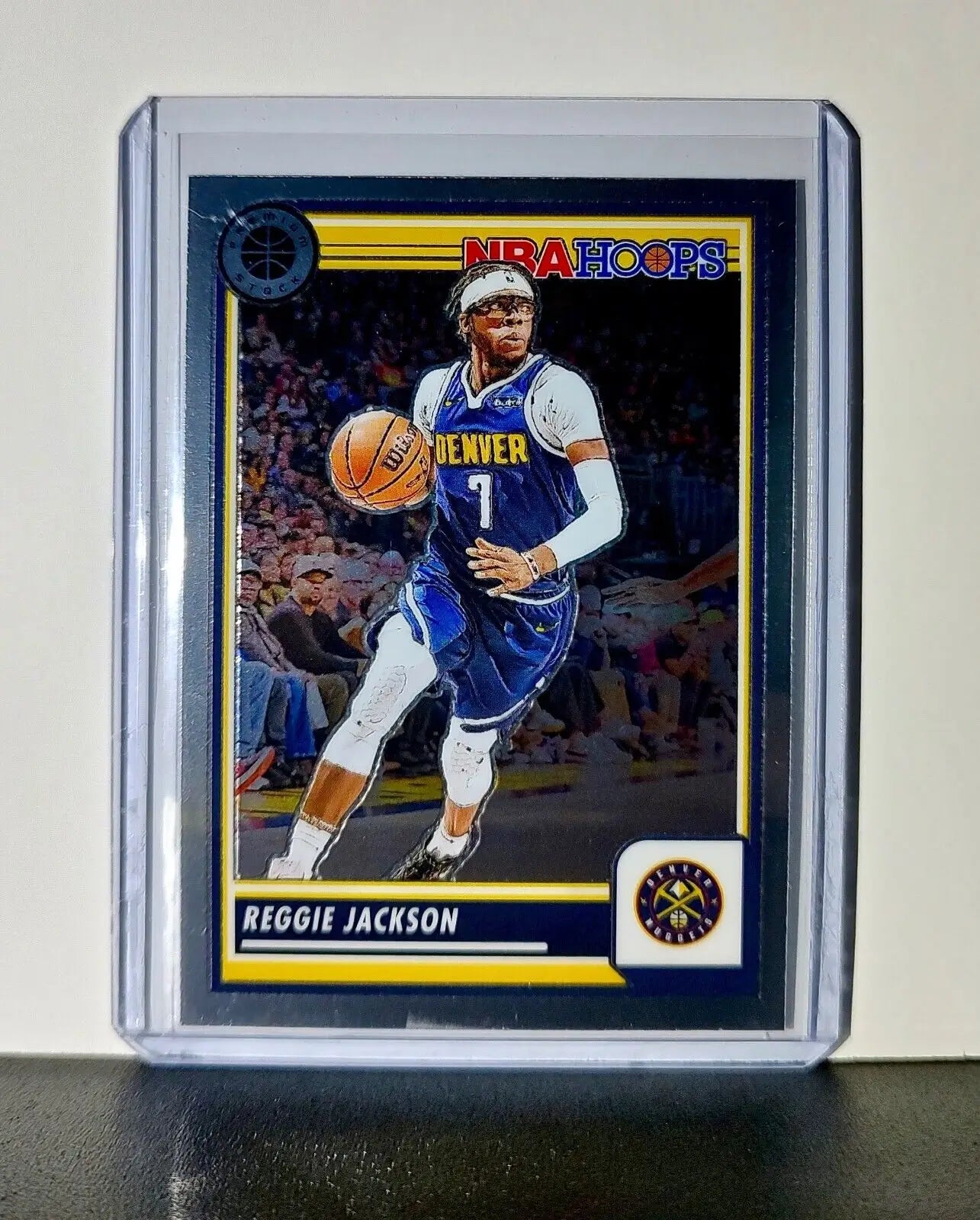 Reggie Jackson 2023-24 Panini Premium Stock NBA Hoops #54 Card Denver Nuggets - Basketball Card Single