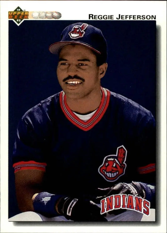 Reggie Jefferson 1992 Upper Deck MLB #656 Baseball Card Cleveland Indians - Baseball Card Single