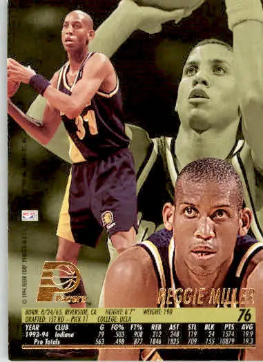 Reggie Miller - 1994-95 Ultra - #76 - Basketball - Basketball Card Single