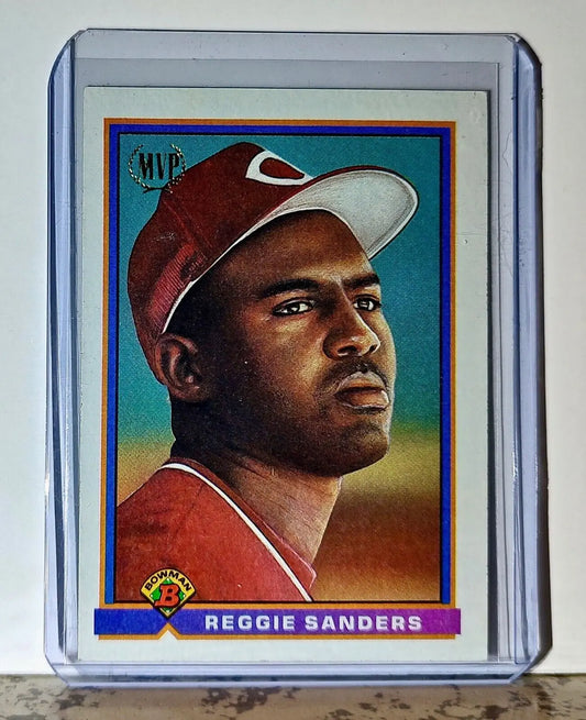 Reggie Sanders 1991 Topps Bowman MVP MLB #537 Baseball Card Cincinnati Reds - Baseball Card Single