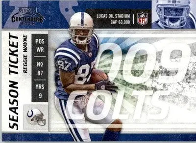 Reggie Wayne - 2009 Playoff Contenders - #45 - Football - Football Card Single