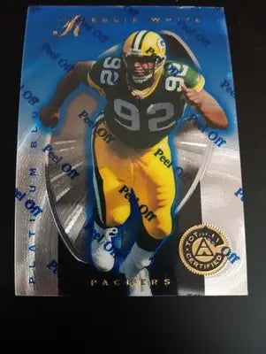 REGGIE WHITE - Pinnacle Certified Platinum Blue #80 0348/2499. Packers. NRMT+ - Football Card Single