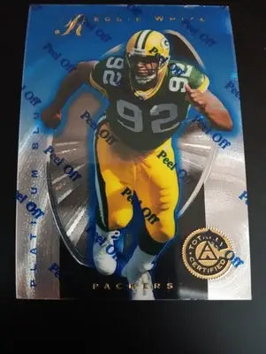 REGGIE WHITE - Pinnacle Certified Platinum Blue #80 0348/2499. Packers. NRMT+ - Football Card Single
