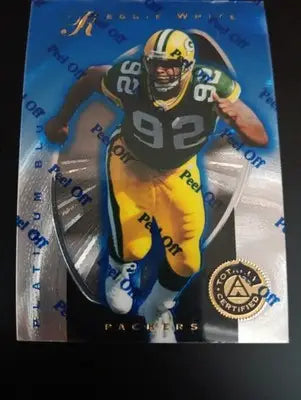 REGGIE WHITE - Pinnacle Certified Platinum Blue #80 0348/2499. Packers. NRMT+ - Football Card Single