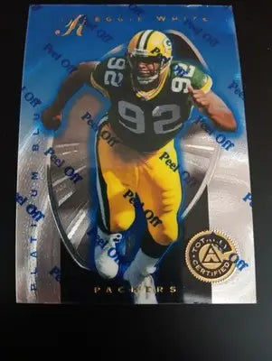 REGGIE WHITE - Pinnacle Certified Platinum Blue #80 0348/2499. Packers. NRMT+ - Football Card Single