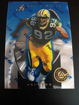 REGGIE WHITE - Pinnacle Certified Platinum Blue #80 0348/2499. Packers. NRMT+ - Football Card Single