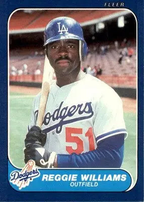 Reggie Williams - 1986 Fleer Update - #U-128 - Baseball - Baseball Card Single