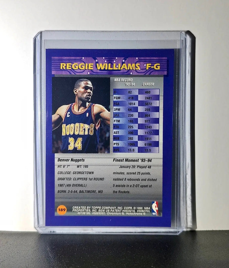 Reggie Williams 1994-95 Topps Finest #189 Basketball Card
