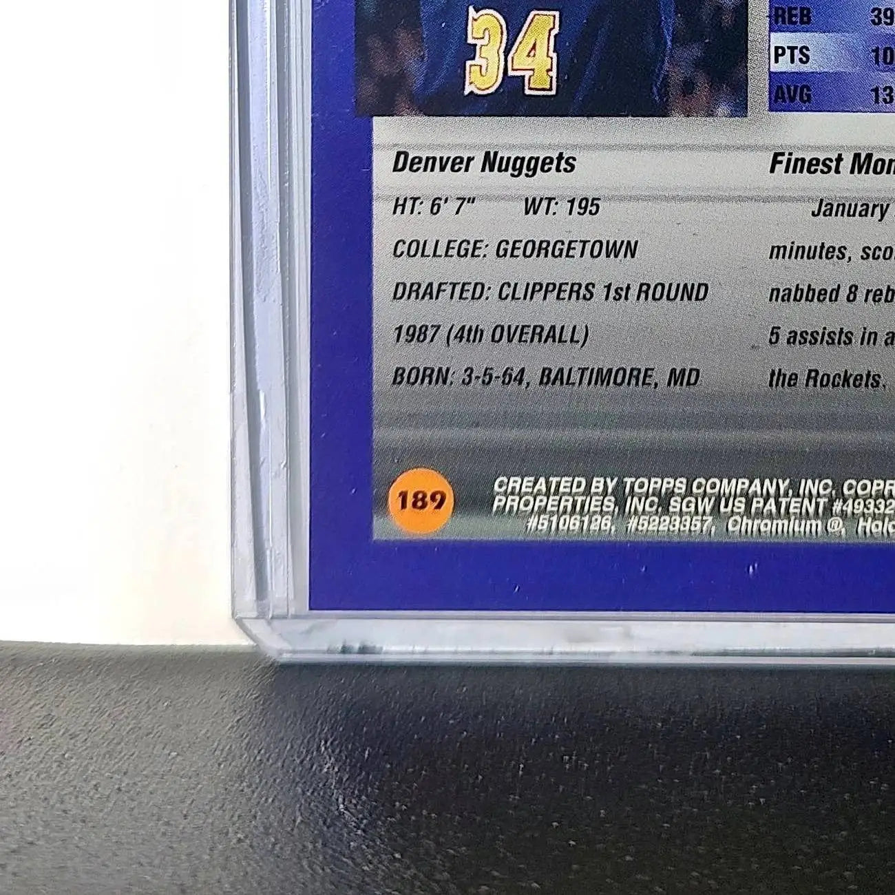 Reggie Williams 1994-95 Topps Finest #189 Basketball Card