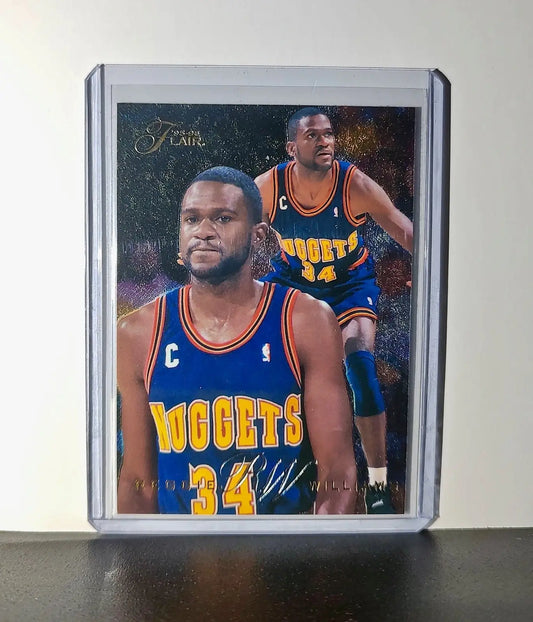 Reggie WIlliams 1995-96 Flair NBA #35 Card Denver Nuggets - Basketball Card Single