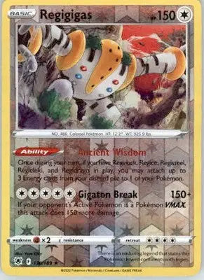 Regigigas - SWSH10: Astral Radiance - 130/189 - Reverse Holo LP - Pokémon Card Single