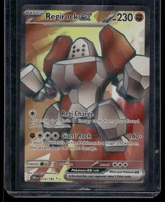Regirock EX #214/182 2025 Pokemon Scarlet & Violet Destined Rivals - Pokémon Card Single